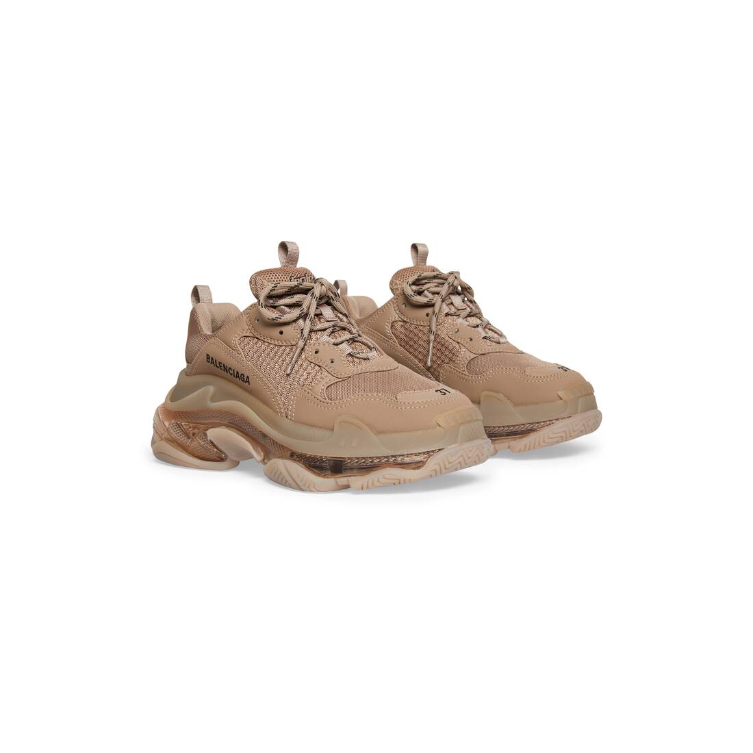 Women’s Triple S Clear Sole Sneaker in Brown - Image 2